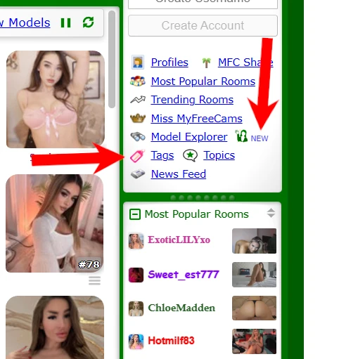 Myfreecams tips about using Filters to search models on this amazing cam site